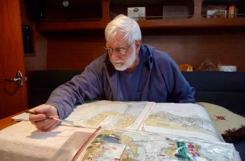 Kent at the chart table